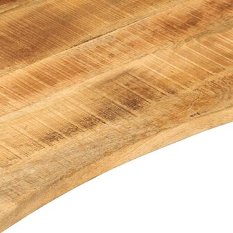 Bureaublad met ronding 140x50x2,5 cm massief ruw mangohout 7