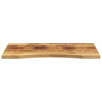 Bureaublad met ronding 90x60x2,5 cm massief ruw mangohout 3