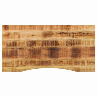Bureaublad met ronding 110x60x2,5 cm massief ruw mangohout 1