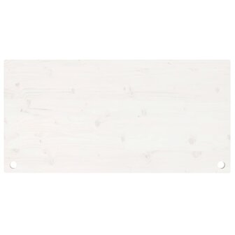 Bureaublad 100x60x2,5 cm massief grenenhout wit 4