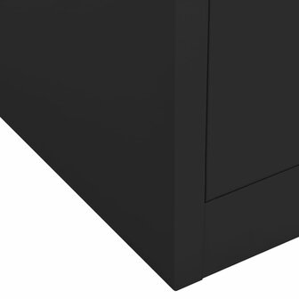 Kantoorkast 90x40x102 cm staal antracietkleurig 9