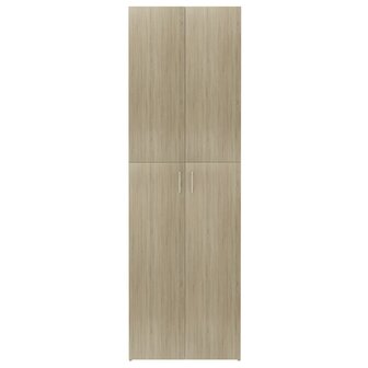 Kantoorkast 60x32x190 cm bewerkt hout sonoma eikenkleurig 5