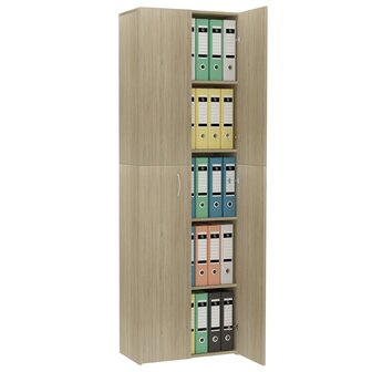 Kantoorkast 60x32x190 cm bewerkt hout sonoma eikenkleurig 8