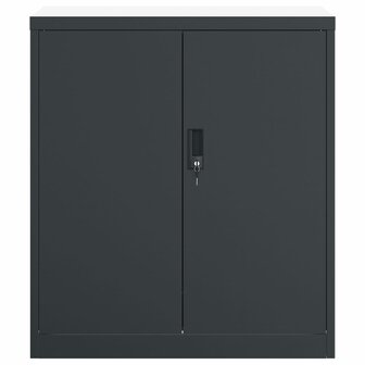 Archiefkast 79x40x90 cm staal antracietkleurig 3
