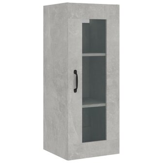 Wandkast 34,5x34x90 cm betongrijs 2