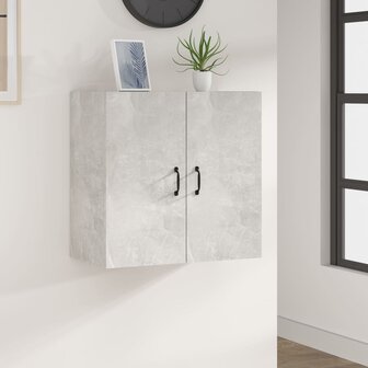 Wandkast 60x31x60 cm bewerkt hout betongrijs 1