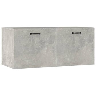 Wandkast 80x36,5x35 cm bewerkt hout betongrijs 2