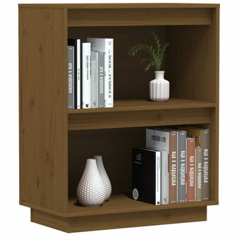 Wandkast 60x34x75 cm massief grenenhout honingbruin 4