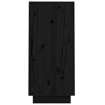 Wandkast 60x34x75 cm massief grenenhout zwart 6