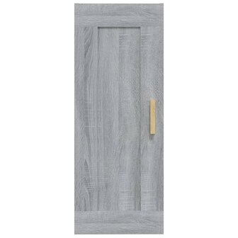 Wandkast 35x34x90 cm bewerkt hout grijs sonoma eikenkleurig 5