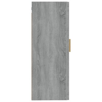 Wandkast 35x34x90 cm bewerkt hout grijs sonoma eikenkleurig 6