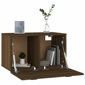 Wandkast 60x36,5x35 cm bewerkt hout bruin eikenkleur 8