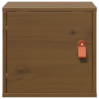 Wandkast 31,5x30x30 cm massief grenenhout honingbruin 5