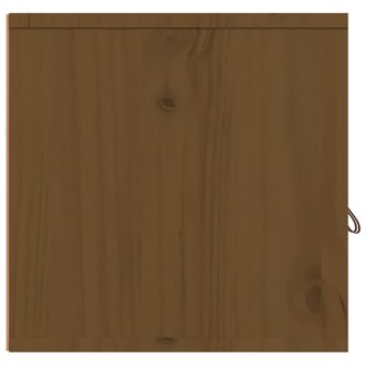 Wandkast 80x30x30 cm massief grenenhout honingbruin 8