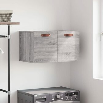 Wandkast 60x36,5x35 cm bewerkt hout grijs sonoma eikenkleurig 1