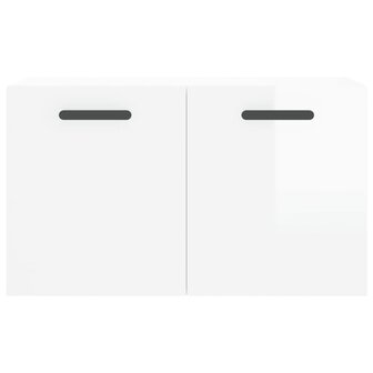 Wandkast 60x36,5x35 cm bewerkt hout hoogglans wit 5