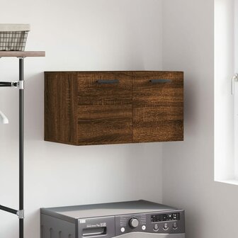 Wandkast 60x36,5x35 cm bewerkt hout bruin eikenkleur 1