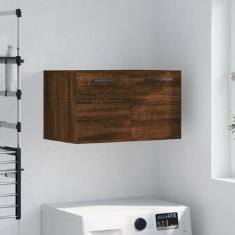 Wandkast 60x36,5x35 cm bewerkt hout bruin eikenkleur 1