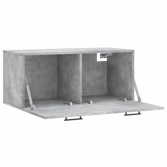 Wandkast 80x36,5x35 cm bewerkt hout betongrijs 6