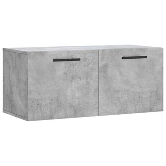 Wandkast 80x36,5x35 cm bewerkt hout betongrijs 2