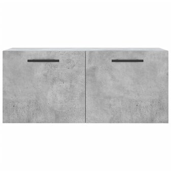 Wandkast 80x36,5x35 cm bewerkt hout betongrijs 5