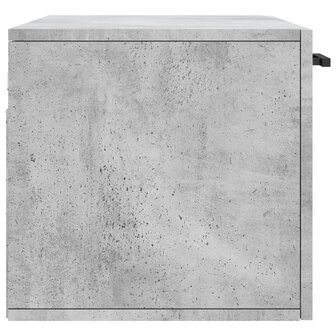 Wandkast 80x36,5x35 cm bewerkt hout betongrijs 7