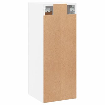 Wandkast 34,5x34x90 cm bewerkt hout wit 9
