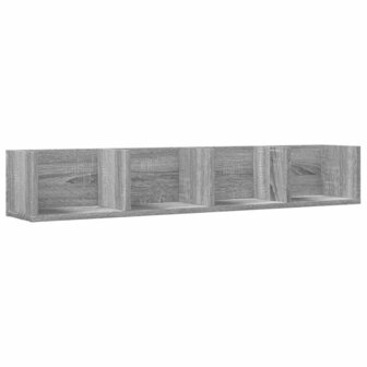 Wandkasten 2 st 99x18x16,5 cm bewerkt hout grijs sonoma eiken 6