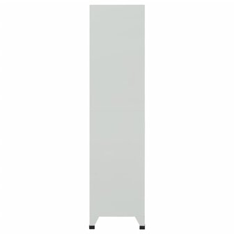 Lockerkast met 6 vakken 90x45x180 cm staal grijs  4