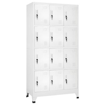 Lockerkast met 12 compartimenten 90x45x180 cm   1