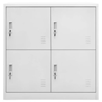 Lockerkasten 2 st 90x45x92,5 cm staal lichtgrijs 3