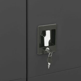Lockerkast 90x40x180 cm staal antracietkleurig 7