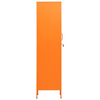 Lockerkast 35x46x180 cm staal oranje 4