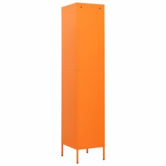 Lockerkast 35x46x180 cm staal oranje 5