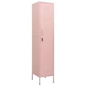Lockerkast 35x46x180 cm staal roze 2
