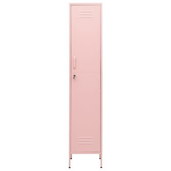 Lockerkast 35x46x180 cm staal roze 3