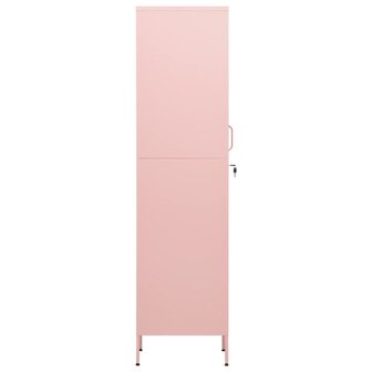 Lockerkast 35x46x180 cm staal roze 4