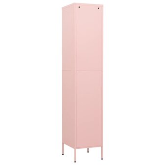 Lockerkast 35x46x180 cm staal roze 5