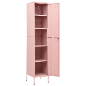 Lockerkast 35x46x180 cm staal roze 6