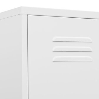 Lockerkast 35x46x180 cm staal wit 7