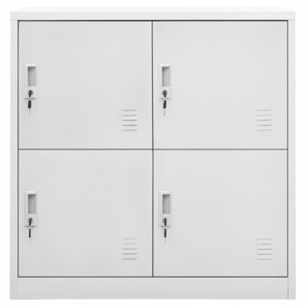 Lockerkast 90x45x92,5 cm staal lichtgrijs 2