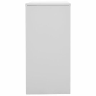 Lockerkast 90x45x92,5 cm staal lichtgrijs en rood 3