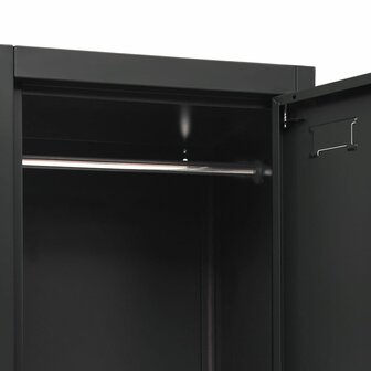 Lockerkast 38x45x180 cm staal antracietkleurig 6