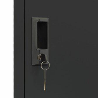 Lockerkast 38x45x180 cm staal antracietkleurig 7