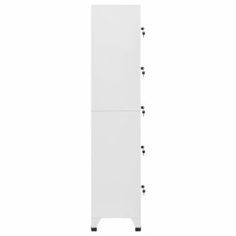 Lockerkast 38x40x180 cm staal lichtgrijs 3