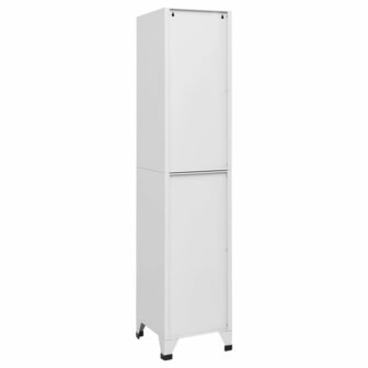 Lockerkast 38x40x180 cm staal lichtgrijs 4