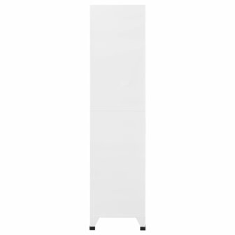 Lockerkast 90x45x180 cm staal lichtgrijs en donkergrijs 4