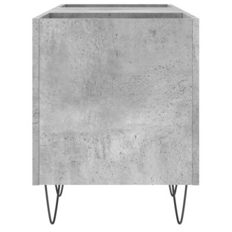 Platenkast 121x38x48 cm bewerkt hout betongrijs 5