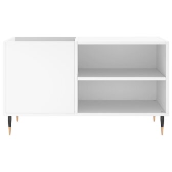 Platenkast 85x38x48 cm bewerkt hout wit 4