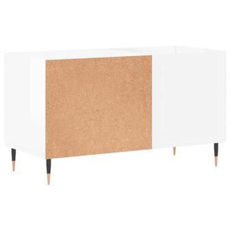 Platenkast 85x38x48 cm bewerkt hout hoogglans wit 6